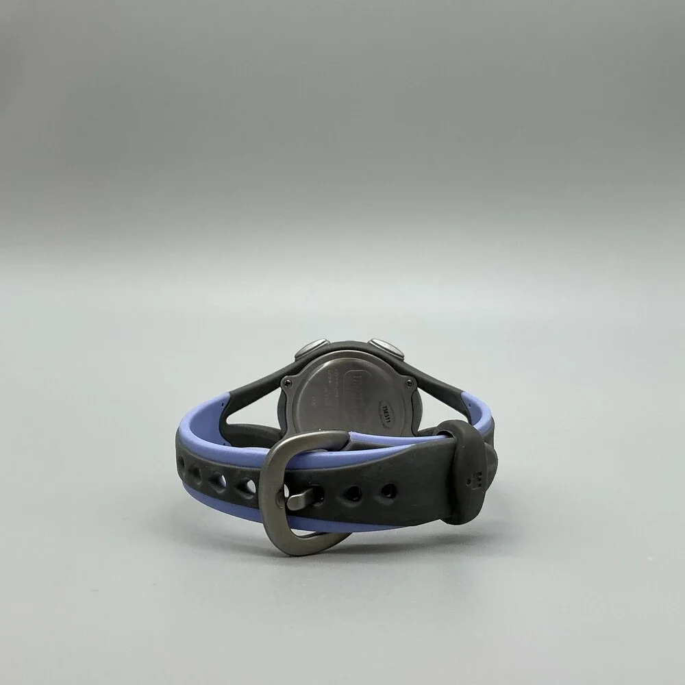 Timex Ironman T5E511 Womens Watch 33mm Gray Digital Sport Purple Bezel New Batt